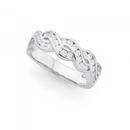 Silver-CZ-Twist-Ring Sale