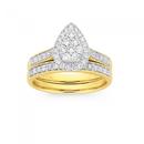 9ct-Gold-Diamond-Bridal-Set Sale