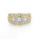 9ct-Gold-Diamond-Wide-Dress-Ring Sale