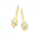 9ct-Gold-Two-Tone-Mini-Pear-Drop-Earrings Sale