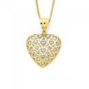 9ct-Gold-Two-Tone-Multi-Hearts-Pendant Sale