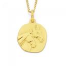 9ct-Gold-16mm-Solid-Horses-Medal Sale