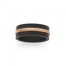 St-St-Blk-Rose-Gold-Plate-Ring-Size-W Sale