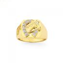 9ct-Gold-Two-Tone-Horse-Shoe-Ring Sale