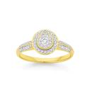 9ct-Gold-Diamond-Cluster-Ring Sale