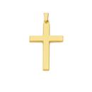 9ct-Gold-28mm-Polished-Cross Sale