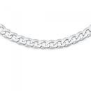 Silver-55cm-Solid-Oval-Curb-Chain Sale