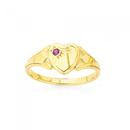 9ct-Gold-Heart-Signet-Ring Sale