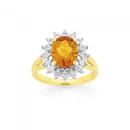 9ct-Gold-Citrine-Diamond-Dress-Ring Sale