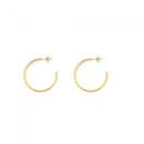 9ct-Gold-30mm-Hoop-Stud-Earrings Sale