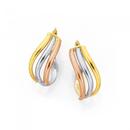 9ct-Gold-Tri-Tone-Hoop-Earrings Sale