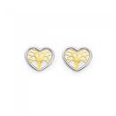 9ct-Gold-Two-Tone-Tree-of-Life-Stud-Earrings Sale