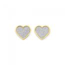 9ct-Gold-Stardust-Glitter-Stud-Earrings Sale