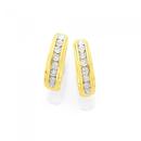 9ct-Gold-Diamond-Huggie-Earrings Sale