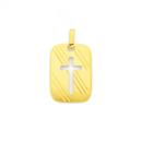 9ct-Gold-Cross-Dog-Tag-Pendant Sale