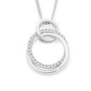 9ct-White-Gold-Diamond-Circle-of-Love-Pendant Sale