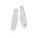 9ct-White-Gold-Diamond-Huggie-Earrings Sale