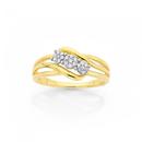 9ct-Gold-Diamond-Trilogy-Dress-Ring Sale