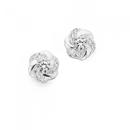 Sterling-Silver-4-Claw-CZ-In-Knot-Studs Sale