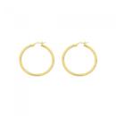 9ct-Gold-2x30mm-Polished-Hoop-Earrings Sale