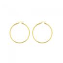 9ct-Gold-2x40mm-Polished-Hoop-Earrings Sale