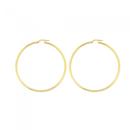 9ct-Gold-2x50mm-Polished-Hoop-Earrings Sale