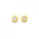 9ct-Gold-Diamond-Miracle-Bezel-Set-Studs Sale