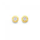9ct-Gold-Diamond-Miracle-Bezel-Set-Studs Sale