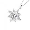 Sterling-Silver-Large-CZ-Star-Of-Wonder-Pendant Sale