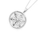 Sterling-Silver-CZ-Spinning-Snowflake-Pendant Sale