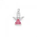 Sterling-Silver-Pink-Triangular-CZ-Angel-Charm Sale