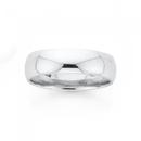 Sterling-Silver-6mm-Half-Round-Gents-Ring-Size-W Sale