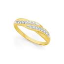 9ct-Gold-Diamond-Swirl-Dress-Ring Sale