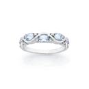 9ct-White-Gold-Aquamarine-Diamond-Dress-Ring Sale