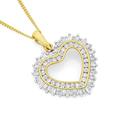 9ct-Gold-Diamond-Open-Heart-Pendant Sale