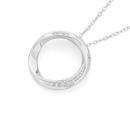 9ct-White-Gold-Diamond-Circle-of-Love-Pendant Sale