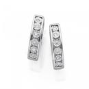 9ct-White-Gold-Diamond-Huggie-Earrings Sale