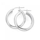 Silver-20mm-6mm-Half-Round-Hoop-Earrings Sale