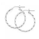 Silver-20mm-2mm-Tight-Twist-Hoop-Earrings Sale