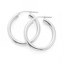 Silver-3X20mm-Tube-Hoop-Earrings Sale