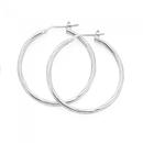 Silver-30mm-Fine-Twist-Hoop-Earrings Sale