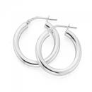 Silver-3X15mm-Plain-Tube-Hoop-Earrings Sale