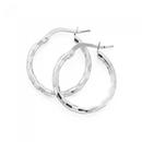 Silver-15mm-Satin-Shiny-Hoops Sale