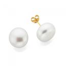 9ct-Gold-Cultured-Freshwater-Pearl-Stud-Earrings Sale