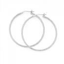 Silver-40mm-2mm-Popcorn-Sparkle-Hoop-Earrings Sale