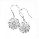 Silver-Fancy-Flower-Filigree-Drop-Earrings Sale