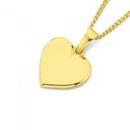 9ct-Gold-12mm-Heart-Plate-Pendant Sale