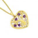 9ct-Gold-Amethyst-Diamond-Tree-in-a-Heart-Pendant Sale