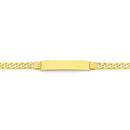 9ct-Gold-19cm-Solid-Curb-ID-Bracelet Sale
