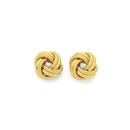 9ct-Gold-Double-Knot-Stud-Earrings Sale